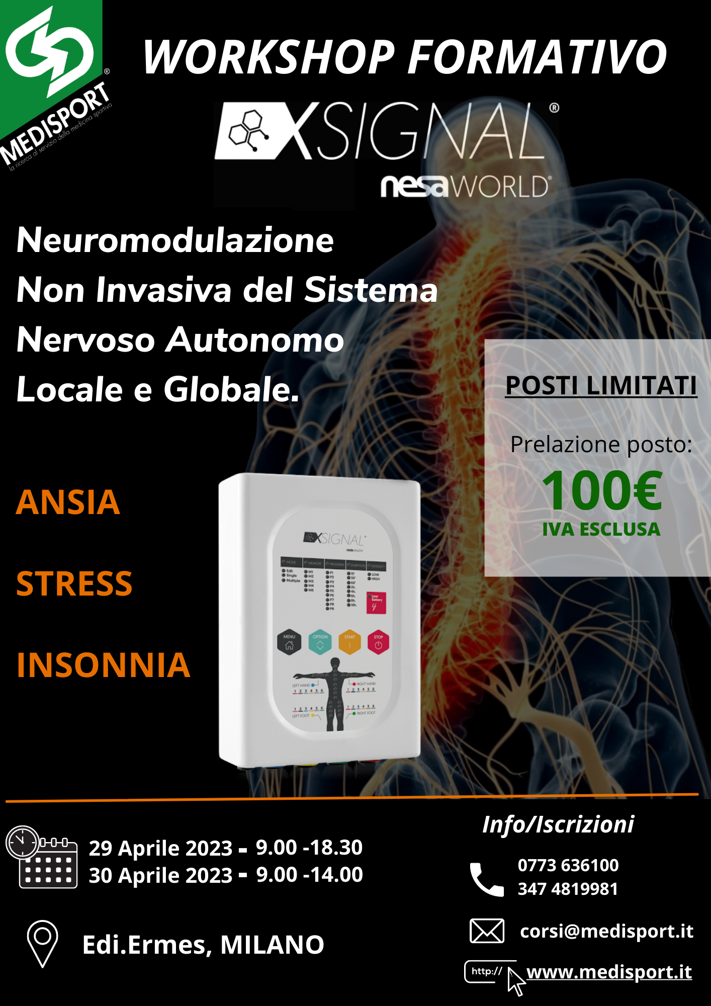 WORKSHOP FORMATIVO SULLA NEUROMODULAZIONE DEL SNA