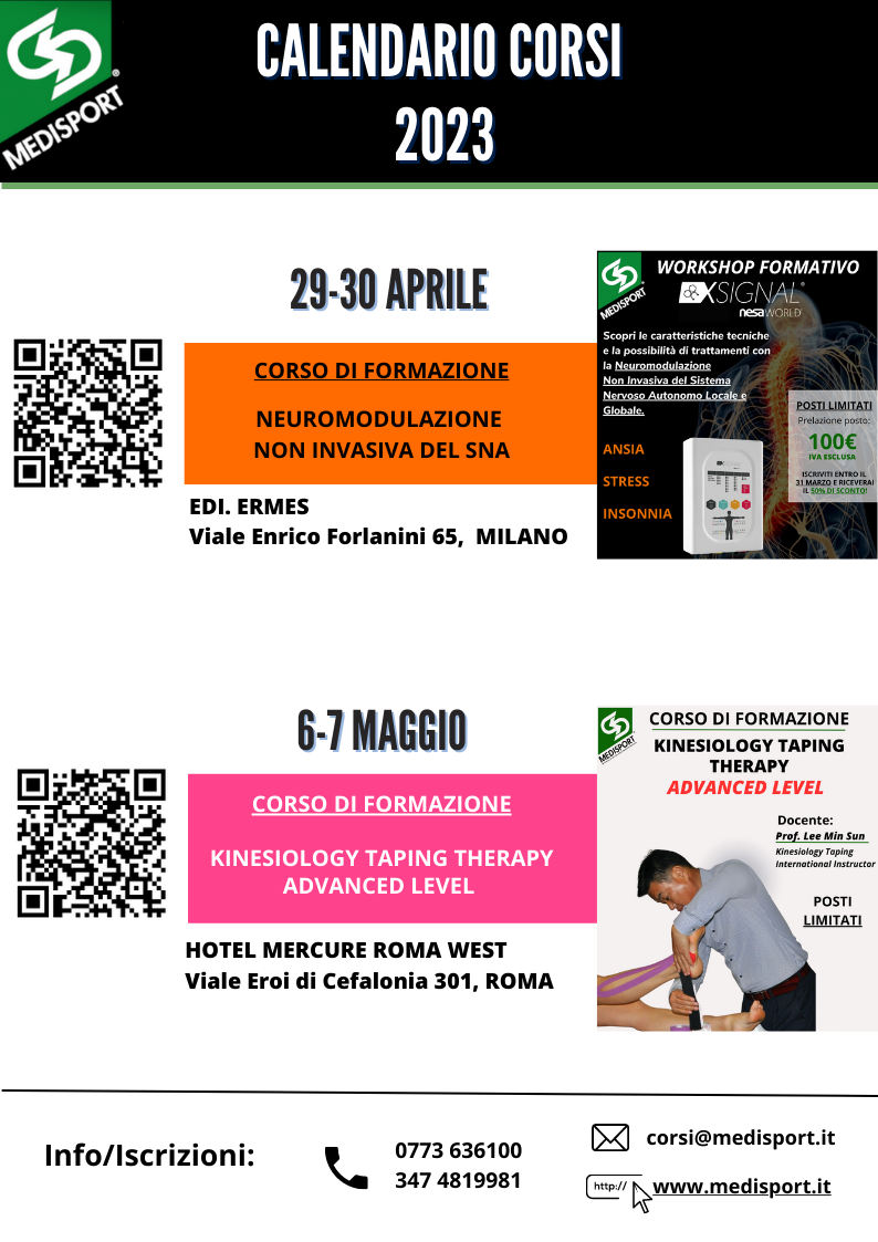 Le date dei primi corsi del 2023 organizzati da Medisport sono finalmente disponibili, scopriamole insieme!