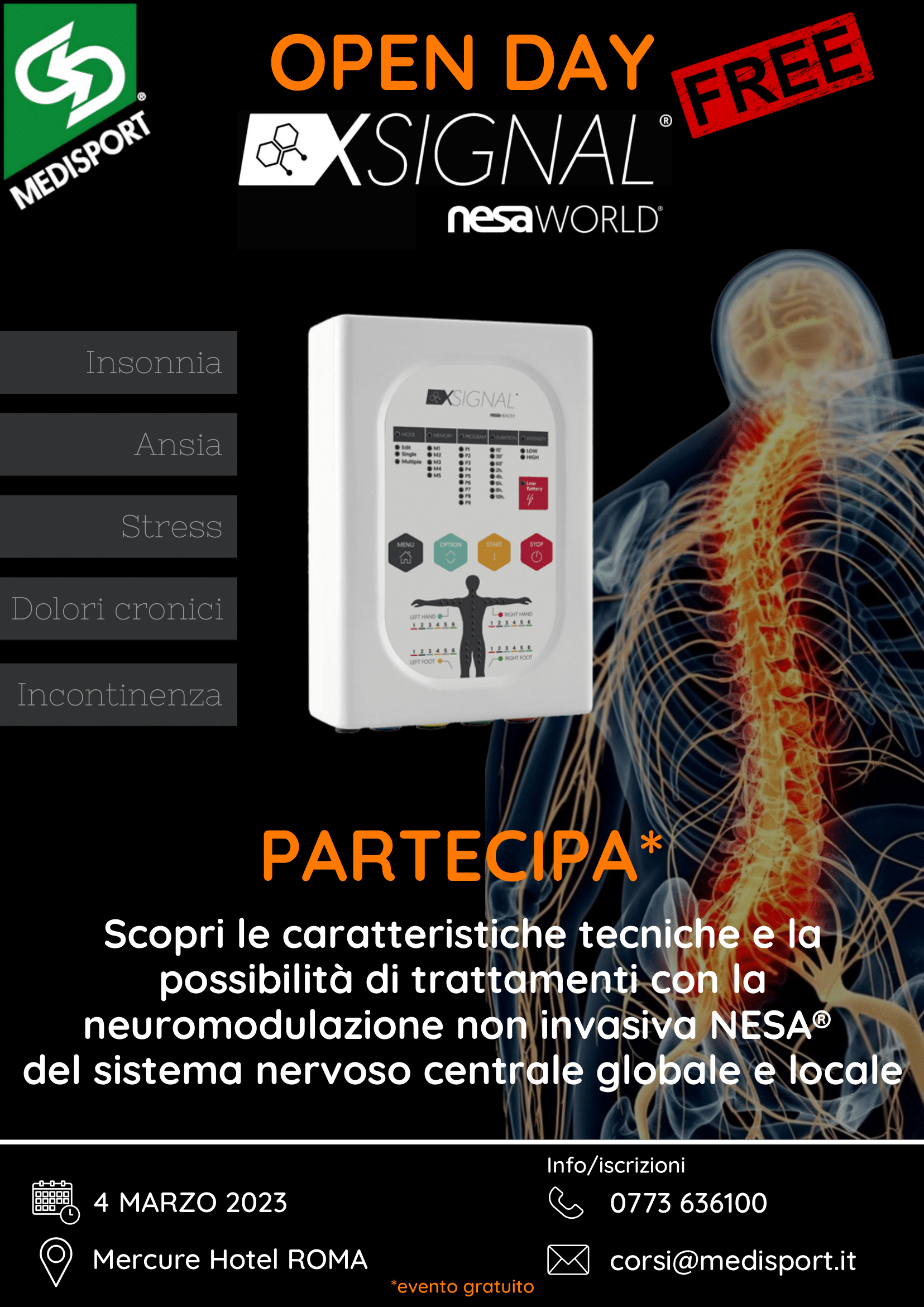  Partecipa all’Open Day sulla Neuromodulazione del Sistema Nervoso Autonomo 